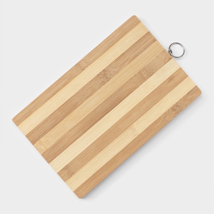 Доска разделочная деревянная Доляна &laquo;Зебра&raquo;, 28&times;18&times;1,7 см