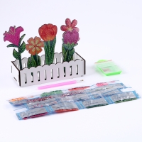 Алмазная вышивка &laquo;Цветы в саду&raquo;, интерьерный декор