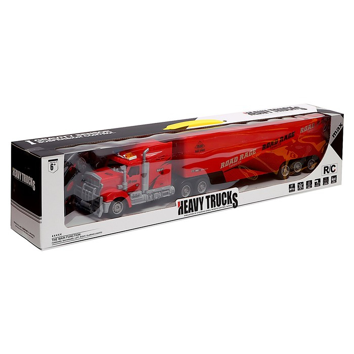 Грузовик радиоуправляемый «Фура», работает от батареек, световые эффекты, МИКС Грузовик радиоуправляемый «Фура», работает от батареек, световые эффекты, МИКС