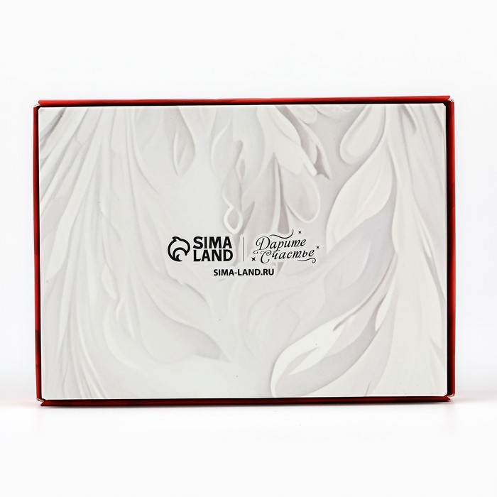 Коробка складная под 6 конфет &laquo;Снежная сказка&raquo;, 13.5 х 9.8 х 3.8 см