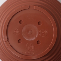 Горшок с подставкой «Алиса», 0,7 л, цвет терракот Горшок с подставкой «Алиса», 0,7 л, цвет терракот