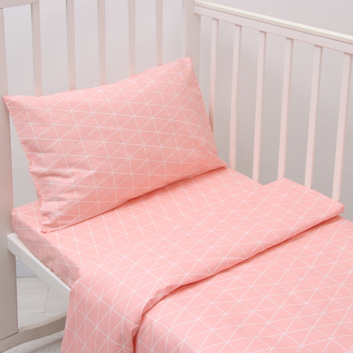 Комплект постельного белья LoveLife Комплект постельного белья LoveLife "Ромбы" 112*143 см, 60*120+20 см, 40*60 см, сатин, 100% хлопок