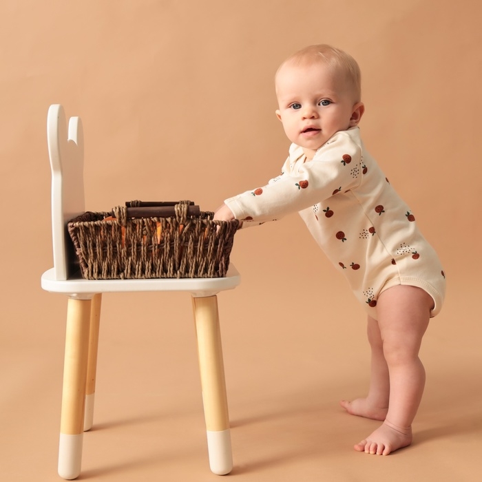 Боди с дл. рукавом Крошка Я Oranges  р. 62-68, молочный