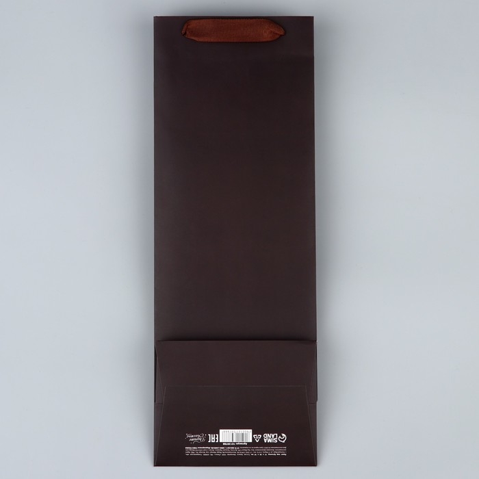 Пакет подарочный под бутылку, упаковка, &laquo;For you&raquo;, 36 х 13 х 10 см