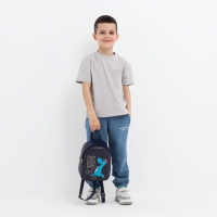 Рюкзак детский на молнии, &laquo;Выбражулька&raquo;, цвет синий