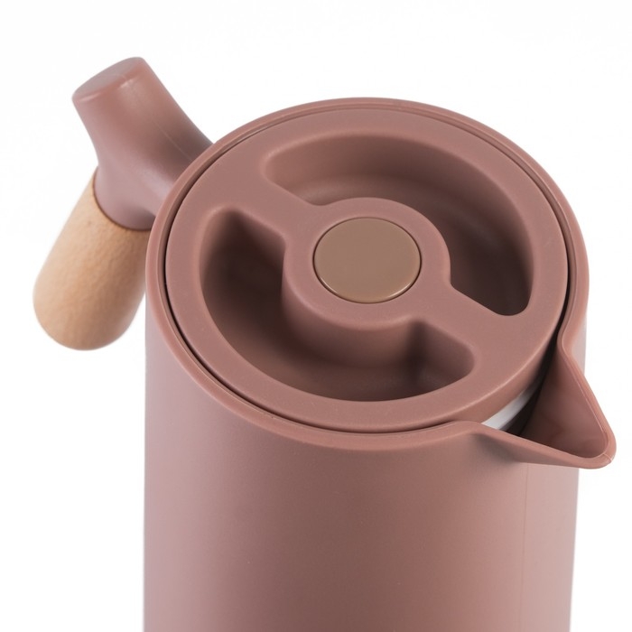 Термос - кувшин 1 л, сохраняет тепло 24 ч, 24.5 х 12.5 см, розовый