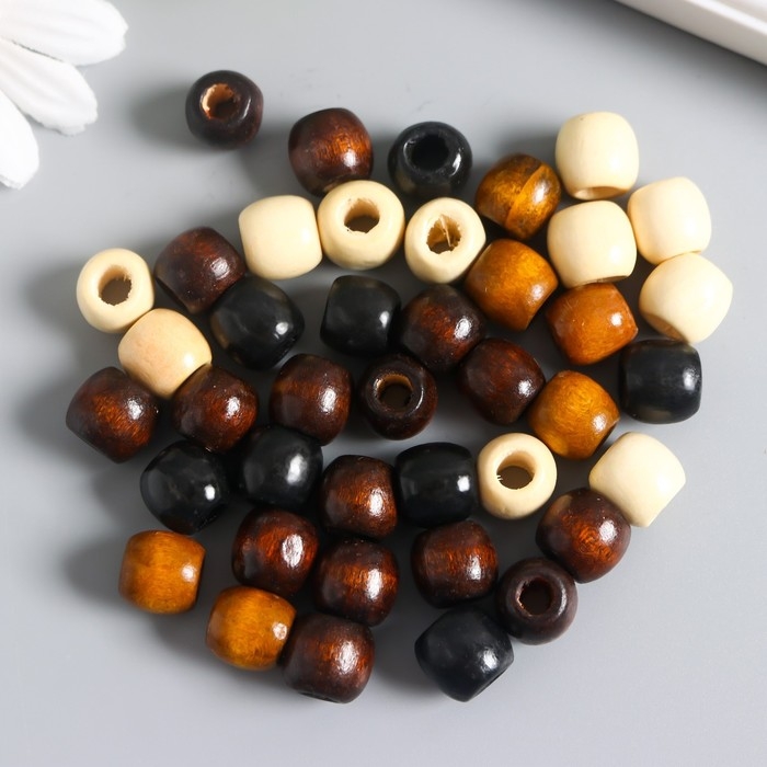 Набор деревянных бусин , 10х12 мм, (набор 40 шт) Набор деревянных бусин , 10х12 мм, (набор 40 шт)