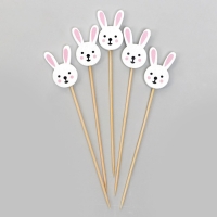 Шпажки «Зайка», в наборе 12 штук Шпажки «Зайка», в наборе 12 штук