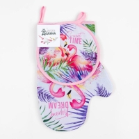 Набор кухонный Tropical dream варежка-прихватка 20х28см, прихватка 17х17см,