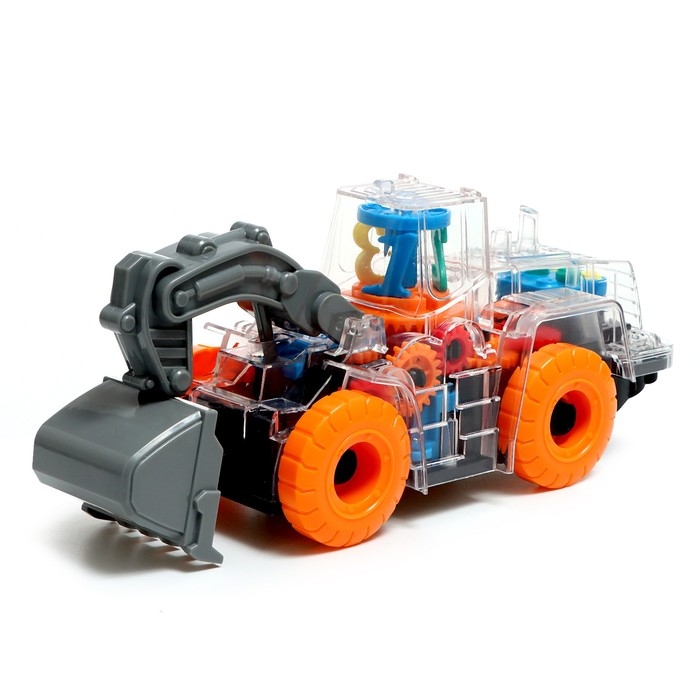 Трактор &laquo;Шестерёнки&raquo;, работает от батареек, световые эффект, МИКС