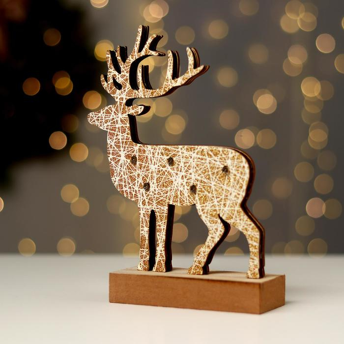 Новогодний декор с подсветкой &laquo;Новогодний олень&raquo; 11&times;5&times;19 см