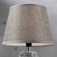 Лампа настольная 16445/1GR E14 40вт серый 22х22х34 см RISALUX