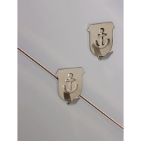 Крючки самоклеящиеся Доляна «Якорь», 5 шт, металл Крючки самоклеящиеся Доляна «Якорь», 5 шт, металл