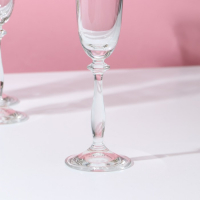 Набор бокалов для шампанского Bohemia Crystal &laquo;Анжела&raquo;, 190 мл, 6 шт