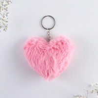 Брелок для ключей пушистик, детский, сердечко &laquo;Моей поLOVEинке&raquo;, 9 х 10 см