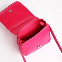 Сумка детская для девочки на магните, цвет малиновый