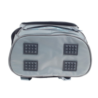 Ранец школьный Стандарт, 36 х 26 х 16 см, + мешок для обуви 40 х 32 см, Сalligrata П "Мото", серый