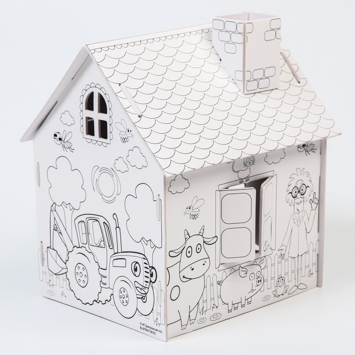 Дом-раскраска 2 в 1 «Синий трактор» Дом-раскраска 2 в 1 «Синий трактор»