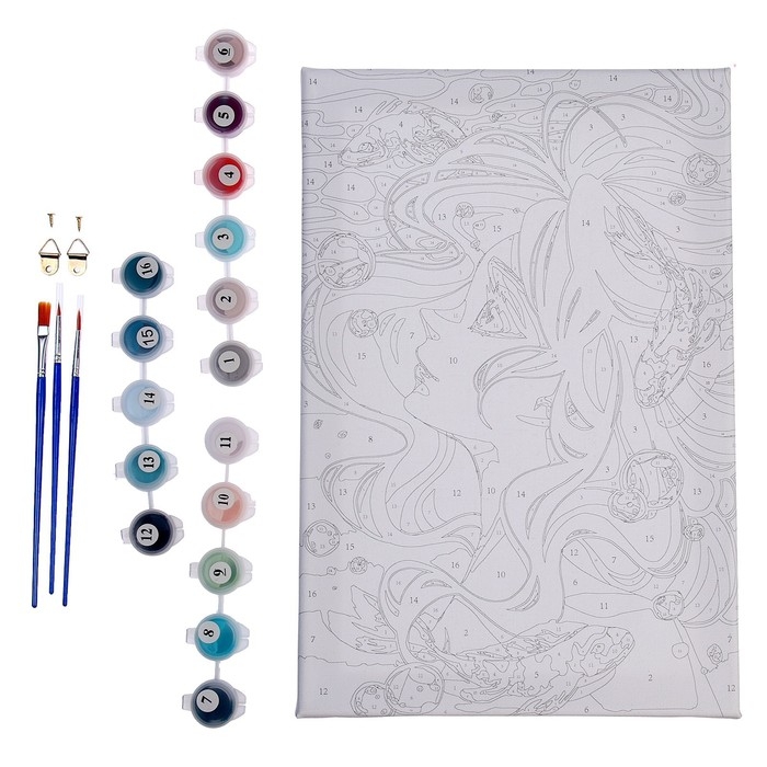 Картина по номерам на холсте с подрамником &laquo;Стихия воды&raquo;, 20х30 см