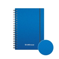 Тетрадь А6 на спирали, 80 листов в клетку, ErichKrause Ice Metallic, пластиковая обложка, на резинке, блок офсет 100% белизна, МИКС Тетрадь А6 на спирали, 80 листов в клетку, ErichKrause Ice Metallic, пластиковая обложка, на резинке, блок офсет 100% белизна, МИКС