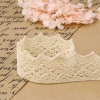 Кружево вязаное, 40 мм &times; 10 &plusmn; 1 м, цвет бежевый