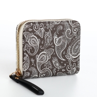 Кошелёк женский на молнии, цвет чёрный Кошелёк женский на молнии, цвет чёрный