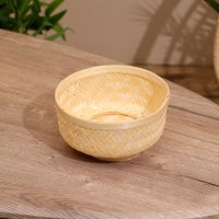 Корзинка плетёная, из бамбука 15х15х7 см