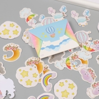 Наклейки для творчества "Погодные явления" тиснение серебро набор 48 шт 9х7х0,8 см Наклейки для творчества "Погодные явления" тиснение серебро набор 48 шт 9х7х0,8 см