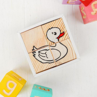 Деревянные кубики &laquo;Животные&raquo; 4 элемента, Томик