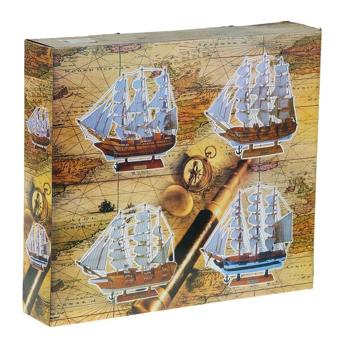 Корабль сувенирный средний &laquo;Атаго&raquo;, микс, 38х44х7