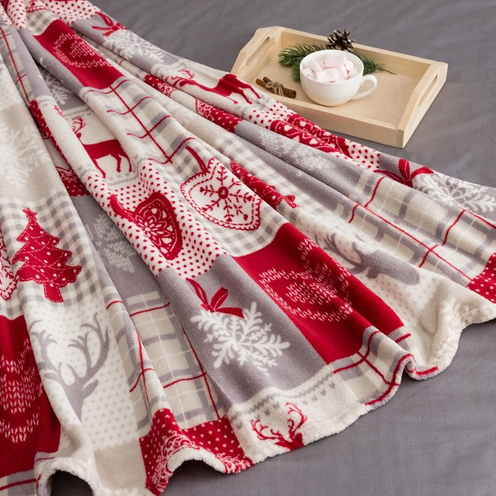 Плед Этель &laquo;Скандинавия&raquo;, 150х200 см, корал-флис