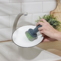 Щётка для посуды с высокой ручкой Доляна «Цилиндр», 7×13 см, цвет МИКС Щётка для посуды с высокой ручкой Доляна «Цилиндр», 7×13 см, цвет МИКС