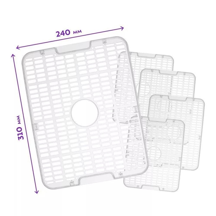 Сушилка для овощей и фруктов Kitfort КТ-1957, 450 Вт, 5 ярусов, таймер, серебристо-чёрная Сушилка для овощей и фруктов Kitfort КТ-1957, 450 Вт, 5 ярусов, таймер, серебристо-чёрная