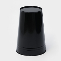 Вазон без ручек, 7 л, высота 29 см, цвет чёрный