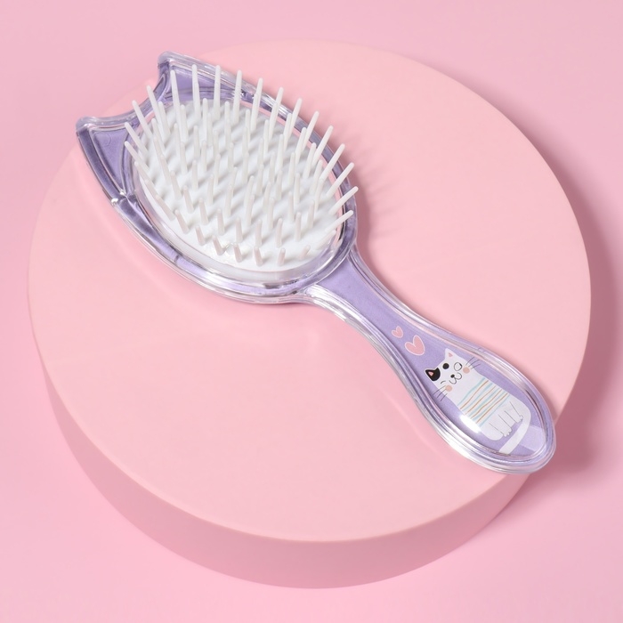 Расчёска - шейкер, 6 × 16 см, цвет фиолетовый Расчёска - шейкер, 6 × 16 см, цвет фиолетовый