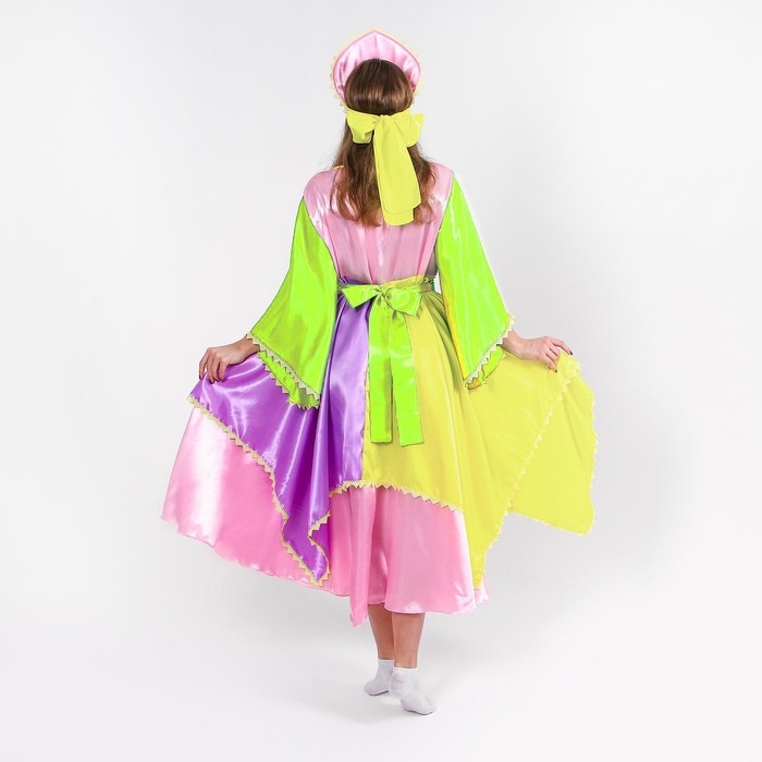 Карнавальный костюм «Весна», платье, кокошник, р. 50-52 Карнавальный костюм «Весна», платье, кокошник, р. 50-52