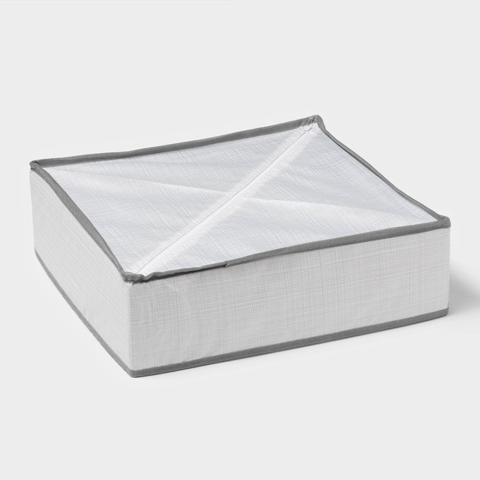 Органайзер для хранения белья &laquo;Нить&raquo;, 7 ячеек, 33&times;32&times;10 см, цвет серый