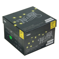 Гирлянда &laquo;Бахрома&raquo; 3 &times; 0.6 м, IP44, УМС, тёмная нить, 160 LED, свечение зелёное, 220 В