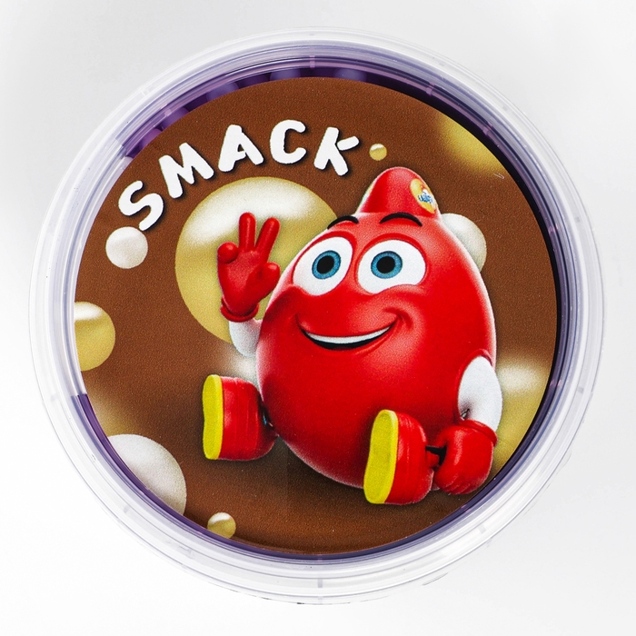 Слайм &laquo;Стекло&raquo;, Smaсk с шариками, фиолетовый, 90 г