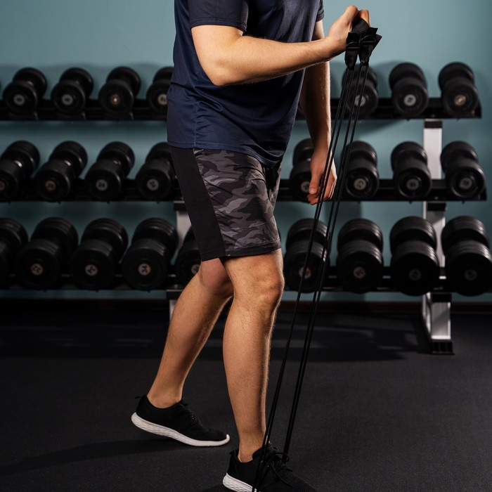 Эспандер ONLYTOP &laquo;Динамик-2&raquo; для лыжника, пловца, двойная резина с мягкими ручками