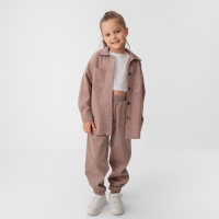 Костюм детский KAFTAN "Velvet", р. 32 (110-116), пыльно-розовый