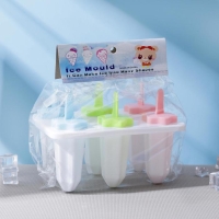 Форма для мороженого «Звезда», 6 ячеек, цвет прозрачный Форма для мороженого «Звезда», 6 ячеек, цвет прозрачный