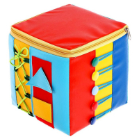 Бизикубик развивающий тактильный «Котик», 20 × 20 см Бизикубик развивающий тактильный «Котик», 20 × 20 см