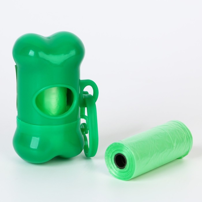 Контейнер с пакетами для уборки за собаками &laquo;Гулять&raquo; (рулон 15 шт)