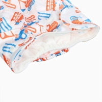 Набор многоразовых подгузников &laquo;Машинки&raquo;, 3-8 кг, цвет белый, голубой, 2 шт., Крошка Я