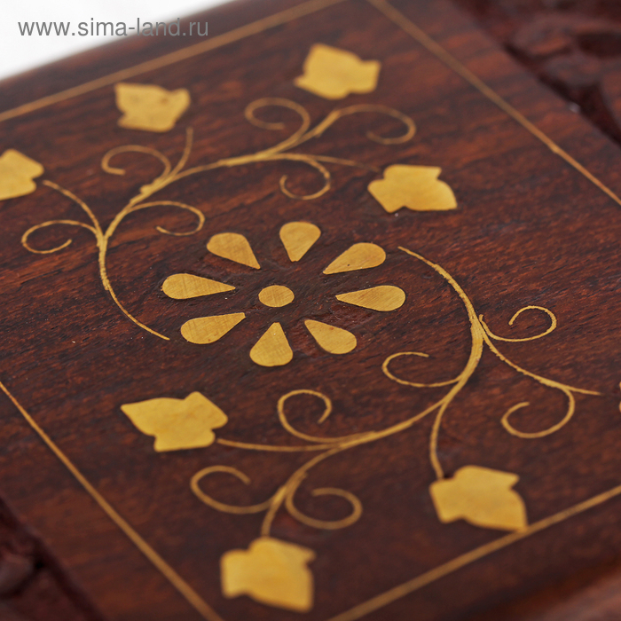 Шкатулка Шкатулка "Лепестки" дерево 15х10х6 см