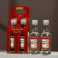 Подарочный набор косметики &laquo;Отличному мужику&raquo;, гель для душа и шампунь для волос во флаконах водки, 2 х 250 мл, Новый Год