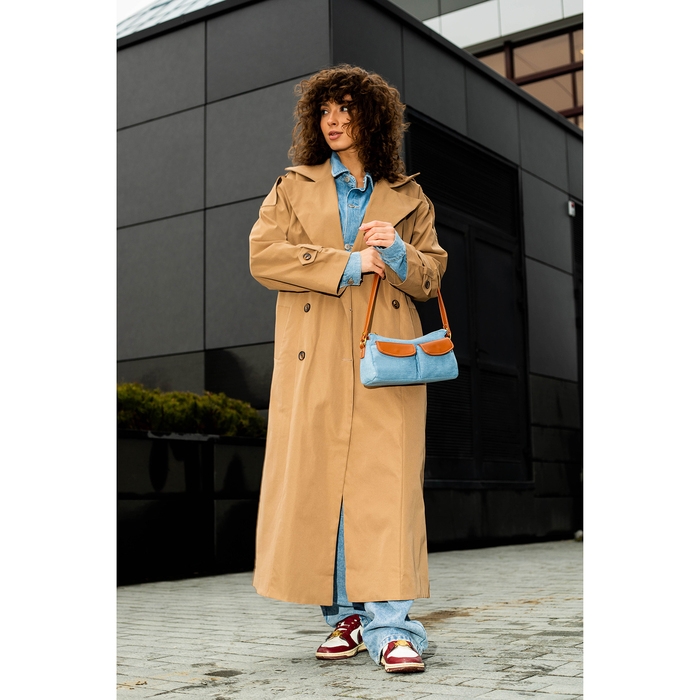 Сумка женская TEXTURA, средний размер, цвет голубой джинс Сумка женская TEXTURA, средний размер, цвет голубой джинс