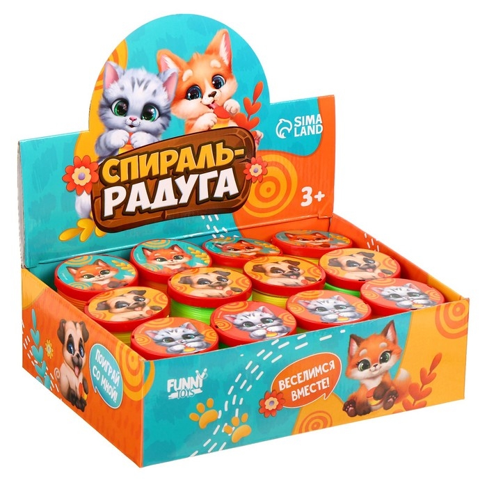 Пружинка - радуга &laquo;Милашки&raquo; d.-5см , в шоубоксе