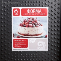 Противень Доляна &laquo;Прямоугольник. Вдохновение&raquo;, 33&times;21,5&times;4 см, антипригарное покрытие, цвет чёрный